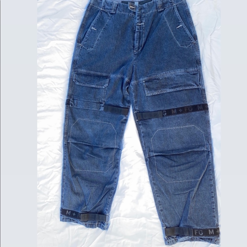 Vintage MARITHE FRANCOIS GIRBAUD jeans cargo pants rare design